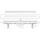 Душевой лоток Winkiel Ekoline Vetro White WDO-800-09-4410 белый, хром, в пол около стены