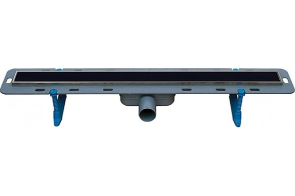 Душевой лоток Winkiel Ekoline Vetro Black WDO-800-09-4413 хром, черный, в пол около стены