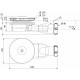Сифон для поддона Wirquin Sliim 30718661 D90, гидрозатвор, хром, выпуск боковой