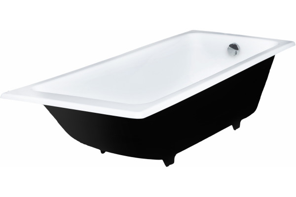 Чугунная ванна Wotte Line 150x70 прямоугольная, встраиваемая, объем 137 л.