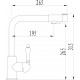 Смеситель Zorg Sanitary ZR 320 YF-33 BR для кухонной мойки однорычажный, бронза