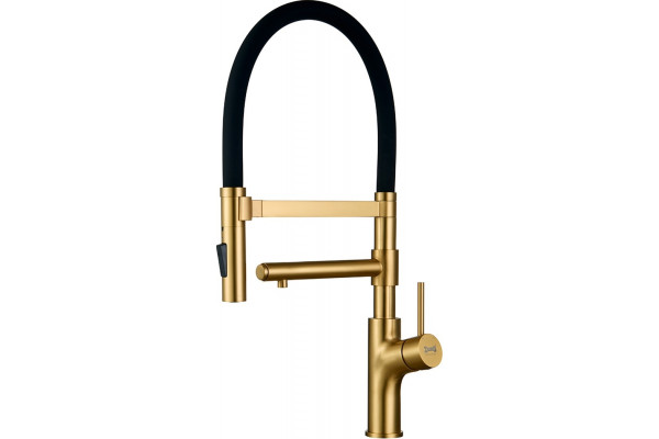 Смеситель Zorg Inox SZR-1010 BRONZE для кухонной мойки, бронза, однорычажный, высота излива 17.85 см