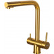Смеситель Zorg Inox SZR-7039 BRONZE для кухонной мойки, бронза, однорычажный, высота излива 29.7 см