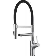 Смеситель Zorg Inox SZR-1010 для кухонной мойки однорычажный, высота излива 17.85 см