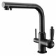 Смеситель Zorg Clean Water ZR 313 YF-33 черный металл для кухонной мойки однорычажный, высота излива 25 см