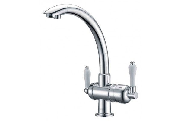 Смеситель Zorg Clean Water ZR 327 YF для кухонной мойки однорычажный, высота излива 27.5 см