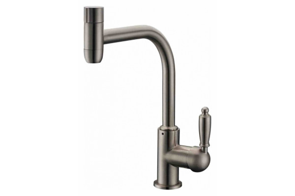 Смеситель Zorg Clean Water ZR 323 YF-33 satin для кухонной мойки однорычажный, хром матовый