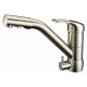 Смеситель Zorg Clean Water ZR 400 KF-12 nickel для кухонной мойки однорычажный, хром