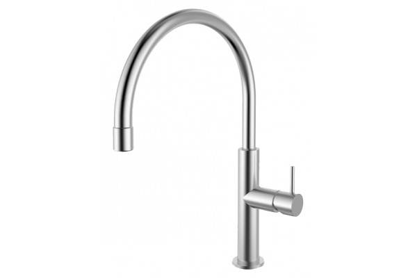 Смеситель Zorg Inox Essu SZR-1371-19 для кухонной мойки однорычажный, хром