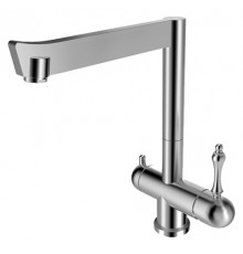 Смеситель Zorg Inox Lora для кухонной мойки однорычажный, хром