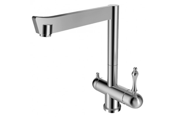 Смеситель Zorg Inox Lora для кухонной мойки однорычажный, хром