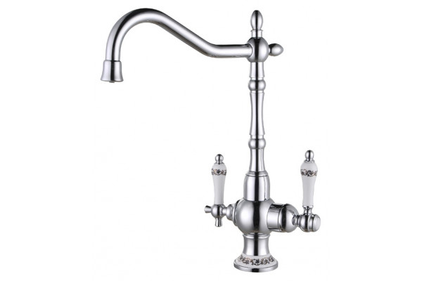 Смеситель Zorg Clean Water ZR 336 YF-50 для кухонной мойки однорычажный, высота излива 29.5 см