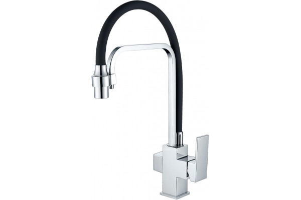 Смеситель Zorg Sanitary ZR 341-6 YF для кухонной мойки однорычажный, высота излива 25.5 см
