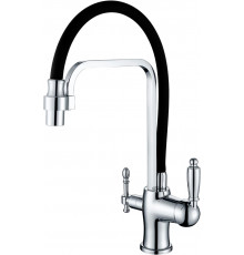 Смеситель Zorg Sanitary ZR 342-6 YF для кухонной мойки однорычажный, высота излива 25.5 см