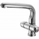 Смеситель Zorg Sanitary ZR 600 K для кухонной мойки двухвентильный, хром