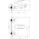 Смеситель Zorg Sanitary ZR 101 W-1 для ванны с душем, однорычажный, хром