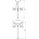 Смеситель Zorg Sanitary ZR 702 WD25-18 универсальный двухвентильный, хром