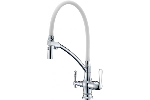 Смеситель Zorg Sanitary ZR 347-8 YF для кухонной мойки однорычажный, высота излива 20 см
