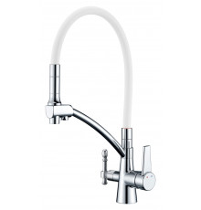 Смеситель Zorg Sanitary ZR 338-8 YF для кухонной мойки однорычажный, высота излива 19.5 см