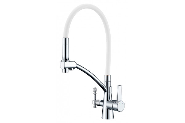 Смеситель Zorg Sanitary ZR 338-8 YF для кухонной мойки однорычажный, высота излива 19.5 см