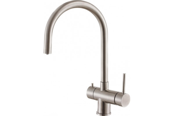 Смеситель Zorg Inox SZR-7020 для кухонной мойки однорычажный, хром