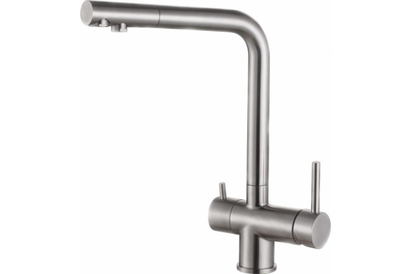 Смеситель Zorg Inox SZR-7039 для кухонной мойки однорычажный, хром