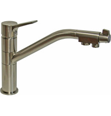 Смеситель Zorg Sanitary ZR 401 KF nickel для кухонной мойки однорычажный, хром