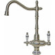 Смеситель Zorg Sanitary ZR 336 YF-50 nickel для кухонной мойки однорычажный, высота излива 29.5 см