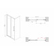 Душевая дверь ABBER Schwarzer Diamant AG30110MH
