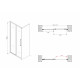 Душевая дверь ABBER Schwarzer Diamant AG30120MH