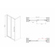 Душевая дверь ABBER Schwarzer Diamant AG30130MH