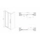 Душевая дверь ABBER Schwarzer Diamant AG30160H