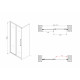 Душевая дверь ABBER Schwarzer Diamant AG30170H