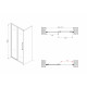 Душевая дверь ABBER Schwarzer Diamant AG30170MH