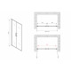 Душевая дверь ABBER Sonnenstrand AG04100C