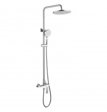 Душевая стойка ABBER Weiss Insel AF8020W без излива, белый-хром