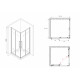 Душевой уголок ABBER Schwarzer Diamant AG02080BDTH