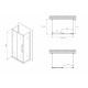 Душевой уголок ABBER Schwarzer Diamant AG30110BH-S90B-S90B