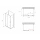 Душевой уголок ABBER Schwarzer Diamant AG30120B-S70B-S70B