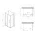 Душевой уголок ABBER Schwarzer Diamant AG30130BH-S80B-S80B