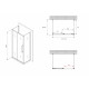 Душевой уголок ABBER Schwarzer Diamant AG30160BH-S85B-S85B