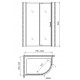 Душевой уголок Gemy Sunny Bay S28202