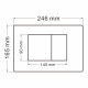 Кнопка смыва ABBER AC0120MB черная матовая