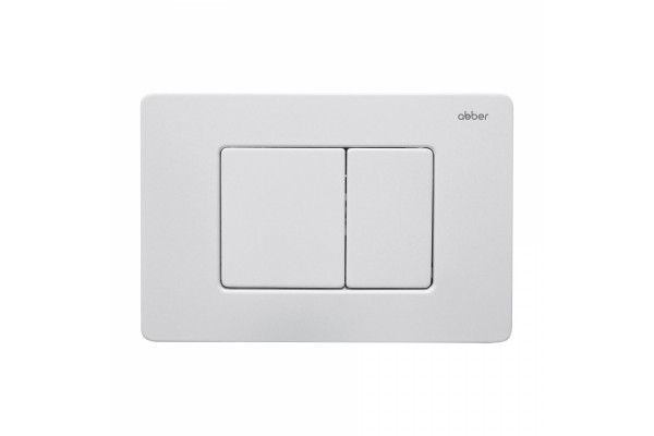 Кнопка смыва ABBER AC0120MW белая матовая