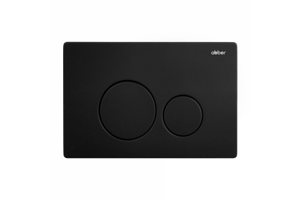 Кнопка смыва ABBER AC0121MB черная матовая