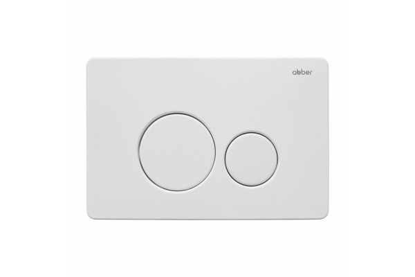Кнопка смыва ABBER AC0121MW белая матовая