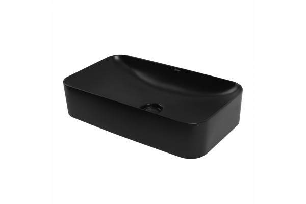 Раковина накладная ABBER Rechteck AC2204MB черная матовая