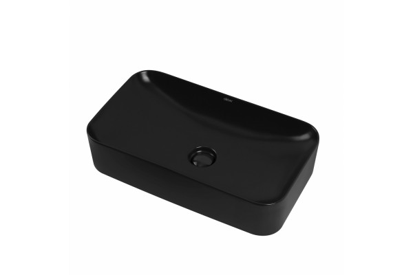 Раковина накладная ABBER Rechteck AC2204MB черная матовая