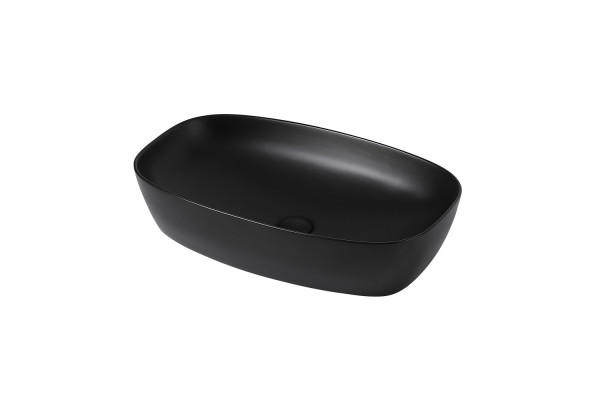 Раковина накладная ABBER Rechteck AC2206MB черная матовая
