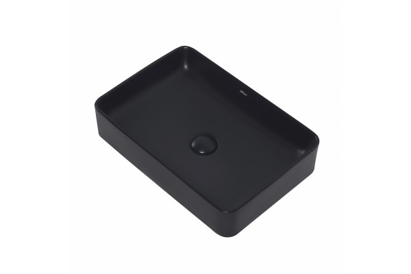 Раковина накладная ABBER Rechteck AC2207MB черная матовая